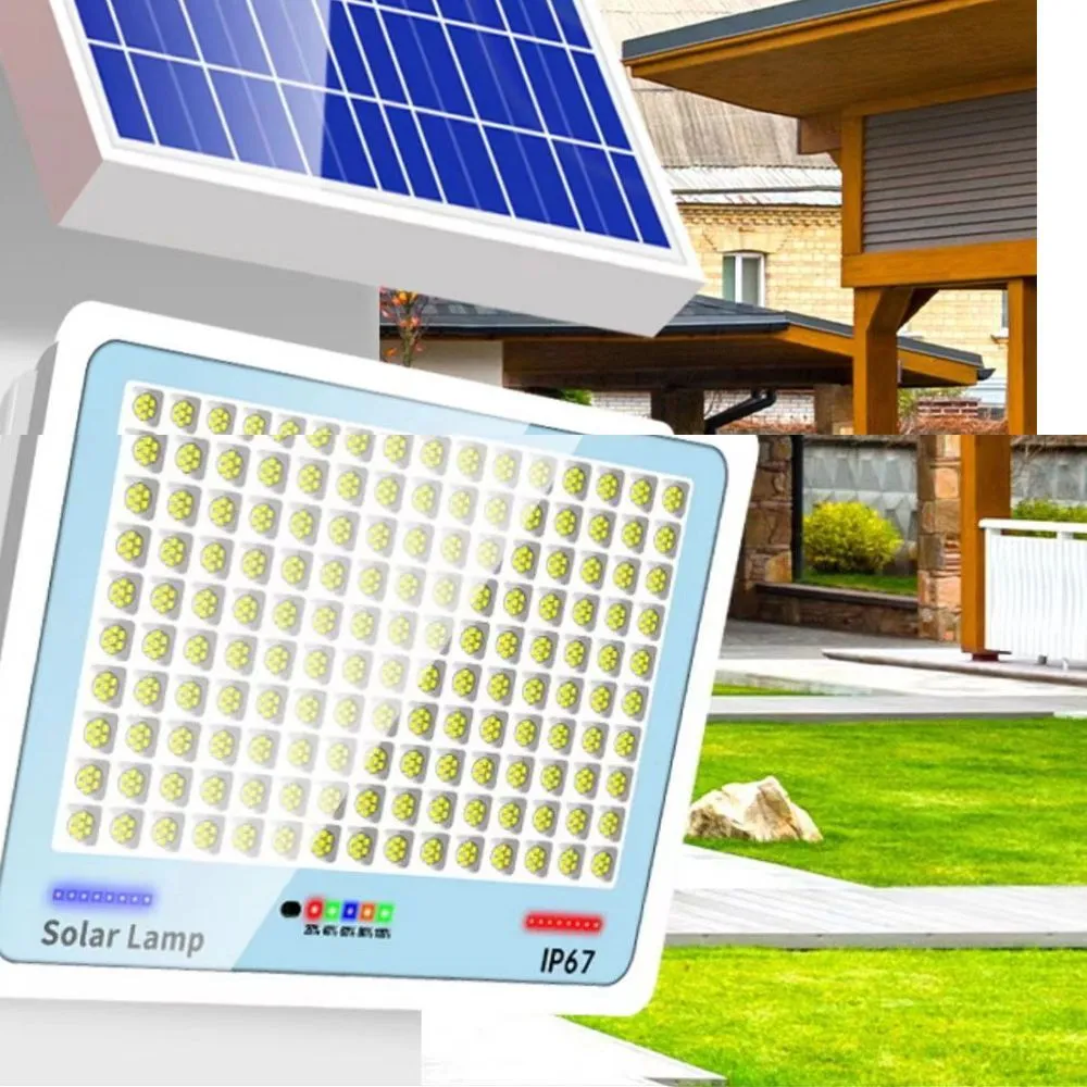 Солнечный прожектор на открытом воздухе водонепроницаемый с дистанционным управлением 100W